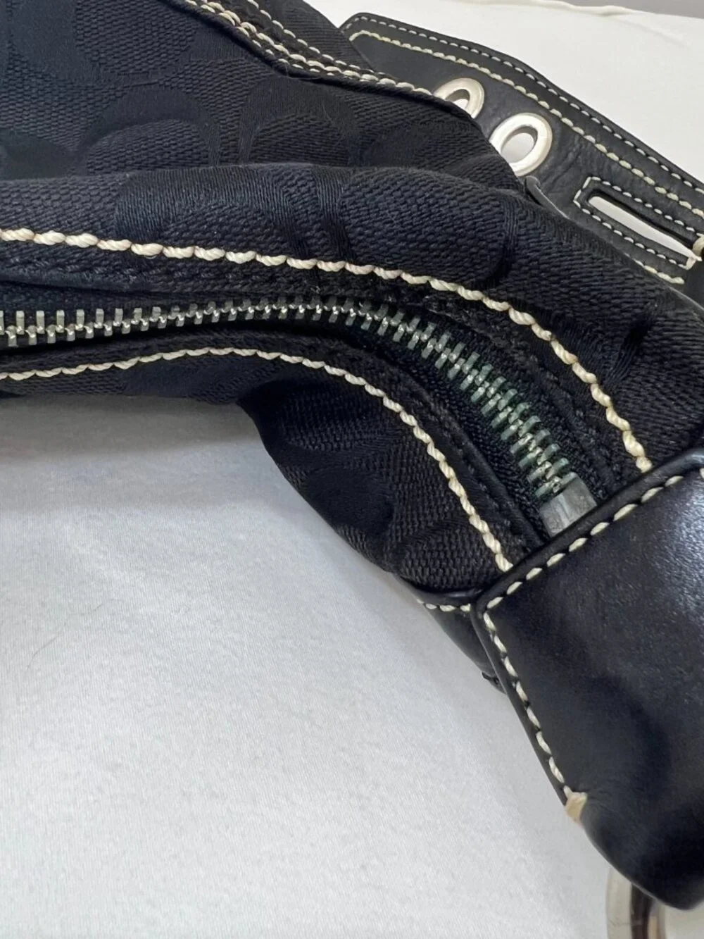 Coach Black Hobo Crescent Shoulder Bag in Style 10600